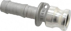 EVER-TITE Coupling Products - 3/4" Stainless Steel Cam & Groove Suction & Discharge Hose Male Adapter Hose Shank - Part E, 250 Max psi - Eagle Tool & Supply