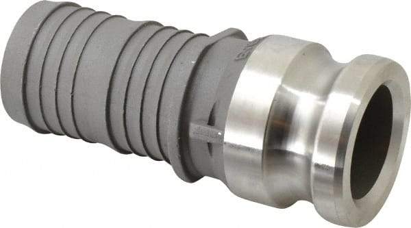 EVER-TITE Coupling Products - 2" Stainless Steel Cam & Groove Suction & Discharge Hose Male Adapter Hose Shank - Part E, 250 Max psi - Eagle Tool & Supply