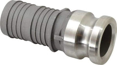 EVER-TITE Coupling Products - 2" Stainless Steel Cam & Groove Suction & Discharge Hose Male Adapter Hose Shank - Part E, 250 Max psi - Eagle Tool & Supply