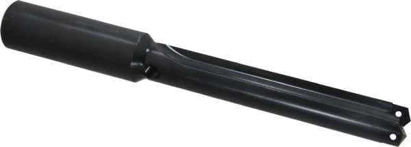 Allied Machine and Engineering - Series 2, 31/32 to 1-3/8" Diam, 1-1/4" Diam Straight Shank, Straight Flute Spade Drill - 5-3/8" Max Depth, 6-41/64" Body Length, 10" OAL, Intermediate Length, Through Coolant - Eagle Tool & Supply