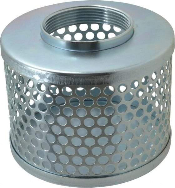 Kuriyama of America - 3" Hose, Round Hole Strainer - Plated Steel - Eagle Tool & Supply