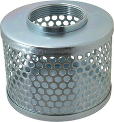 Kuriyama of America - 3" Hose, Round Hole Strainer - Plated Steel - Eagle Tool & Supply