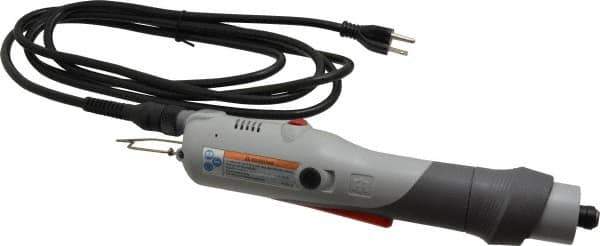 Ingersoll-Rand - lnline Handle, 1,200 RPM, 11 to 26 In/Lb Torque, Electric Screwdriver - 1/4" Bit Holder, 115 Volts, 0.45 Amps - Eagle Tool & Supply