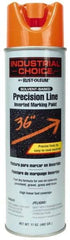 Rust-Oleum - 17 fl oz Orange Marking Paint - 600' to 700' Coverage at 1" Wide, Solvent-Based Formula - Eagle Tool & Supply