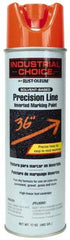 Rust-Oleum - 17 fl oz Orange Marking Paint - 600' to 700' Coverage at 1" Wide, Solvent-Based Formula - Eagle Tool & Supply