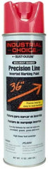 Rust-Oleum - 17 fl oz Pink Marking Paint - 600' to 700' Coverage at 1" Wide, Solvent-Based Formula - Eagle Tool & Supply
