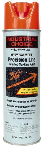 Rust-Oleum - 17 fl oz Red Marking Paint - 600' to 700' Coverage at 1" Wide, Solvent-Based Formula - Eagle Tool & Supply