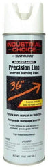 Rust-Oleum - 17 fl oz White Marking Paint - 600' to 700' Coverage at 1" Wide, Solvent-Based Formula - Eagle Tool & Supply
