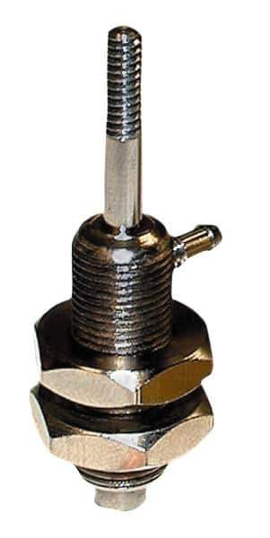 Mead - 1/4" Stroke x 1/4" Bore Double Acting Air Cylinder - 10-32 Port, 6-32 Rod Thread, 125 Max psi, -40 to 400°F - Eagle Tool & Supply