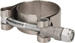 Campbell Fittings - 1-1/2" Hose, 3/4" Wide x 0.025" Thick, T-Bolt Band Clamp - Stainless Steel - Eagle Tool & Supply