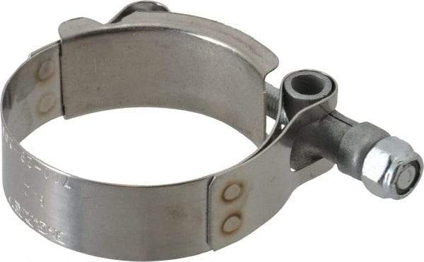 Campbell Fittings - 2" Hose, 3/4" Wide x 0.025" Thick, T-Bolt Band Clamp - Stainless Steel - Eagle Tool & Supply