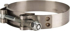 Campbell Fittings - 3-1/2" Hose, 3/4" Wide x 0.025" Thick, T-Bolt Band Clamp - Stainless Steel - Eagle Tool & Supply