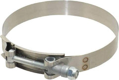 Campbell Fittings - 4-1/2" Hose, 3/4" Wide x 0.025" Thick, T-Bolt Band Clamp - Stainless Steel - Eagle Tool & Supply