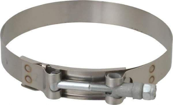 Campbell Fittings - 4-3/4" Hose, 3/4" Wide x 0.025" Thick, T-Bolt Band Clamp - Stainless Steel - Eagle Tool & Supply