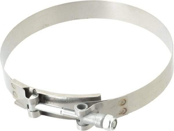 Campbell Fittings - 5-1/2" Hose, 3/4" Wide x 0.025" Thick, T-Bolt Band Clamp - Stainless Steel - Eagle Tool & Supply