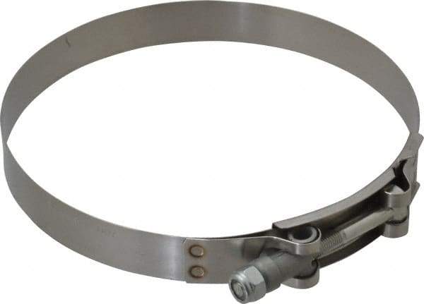 Campbell Fittings - 5-3/4" Hose, 3/4" Wide x 0.025" Thick, T-Bolt Band Clamp - Stainless Steel - Eagle Tool & Supply