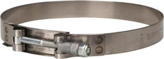 Campbell Fittings - 6" Hose, 3/4" Wide x 0.025" Thick, T-Bolt Band Clamp - Eagle Tool & Supply