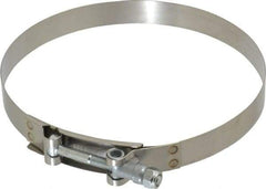 Campbell Fittings - 6-1/2" Hose, 3/4" Wide x 0.025" Thick, T-Bolt Band Clamp - Stainless Steel - Eagle Tool & Supply