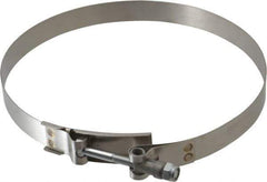 Campbell Fittings - 7-1/2" Hose, 3/4" Wide x 0.025" Thick, T-Bolt Band Clamp - Stainless Steel - Eagle Tool & Supply