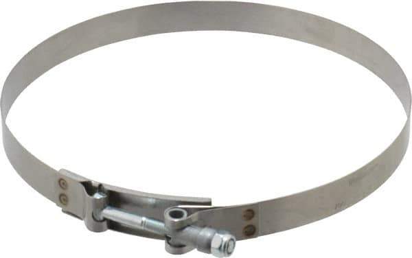 Campbell Fittings - 8" Hose, 3/4" Wide x 0.025" Thick, T-Bolt Band Clamp - Stainless Steel - Eagle Tool & Supply