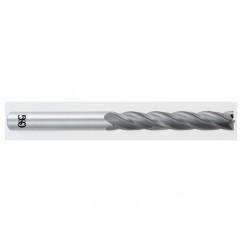 1/8 Dia. x 3 Overall Length 4-Flute Square End Solid Carbide SE End Mill-Round Shank-Center Cut-TiAlN - Eagle Tool & Supply