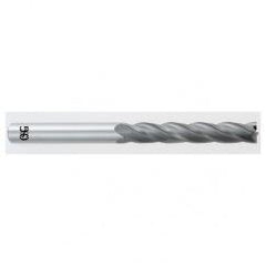 1/8 Dia. x 3 Overall Length 4-Flute Square End Solid Carbide SE End Mill-Round Shank-Center Cut-TiAlN - Eagle Tool & Supply