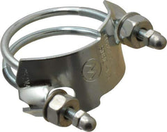 Kuriyama of America - 1-1/2" Hose, Spiral Double Bolt Hose Clamp - Plated Steel - Eagle Tool & Supply