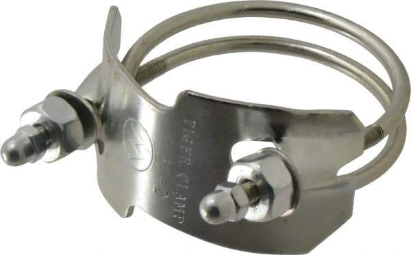 Kuriyama of America - 2" Hose, Spiral Double Bolt Hose Clamp - Plated Steel - Eagle Tool & Supply