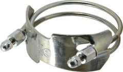 Kuriyama of America - 4" Hose, Spiral Double Bolt Hose Clamp - Plated Steel - Eagle Tool & Supply