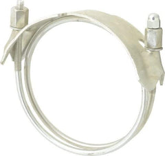 Kuriyama of America - 5" Hose, Spiral Double Bolt Hose Clamp - Plated Steel - Eagle Tool & Supply