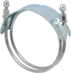 Kuriyama of America - 6" Hose, Spiral Double Bolt Hose Clamp - Plated Steel - Eagle Tool & Supply