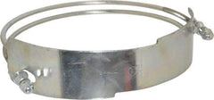 Kuriyama of America - 10" Hose, Spiral Double Bolt Hose Clamp - Plated Steel - Eagle Tool & Supply