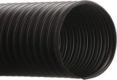 Hi-Tech Duravent - 5" ID, 50' Long, Thermoplastic Rubber Blower & Duct Hose - Black, 8" Bend Radius, 8 In/Hg, 6 Max psi, -65 to 275°F, Chemical Resistant - Eagle Tool & Supply