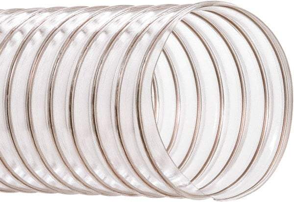 Hi-Tech Duravent - 10" ID, 50' Long, PVC Blower & Duct Hose - Clear, 11-3/4" Bend Radius, 5 In/Hg, 7 Max psi, -20 to 180°F, Abrasion and Chemical Resistant - Eagle Tool & Supply