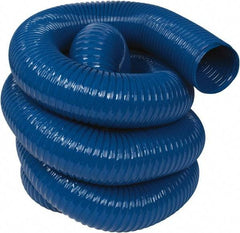 Hi-Tech Duravent - 5" ID, 25' Long, PVC Blower & Duct Hose - Blue, 6-3/4" Bend Radius, 14 In/Hg, 10 Max psi, -20 to 180°F, Abrasion and Chemical Resistant - Eagle Tool & Supply