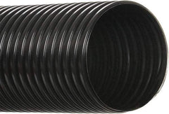 Hi-Tech Duravent - 4" ID, 50' Long, Polyethylene Blower & Duct Hose - Black, 5-3/4" Bend Radius, 3 In/Hg, 5 Max psi, -30 to 160°F, UV Resistant - Eagle Tool & Supply