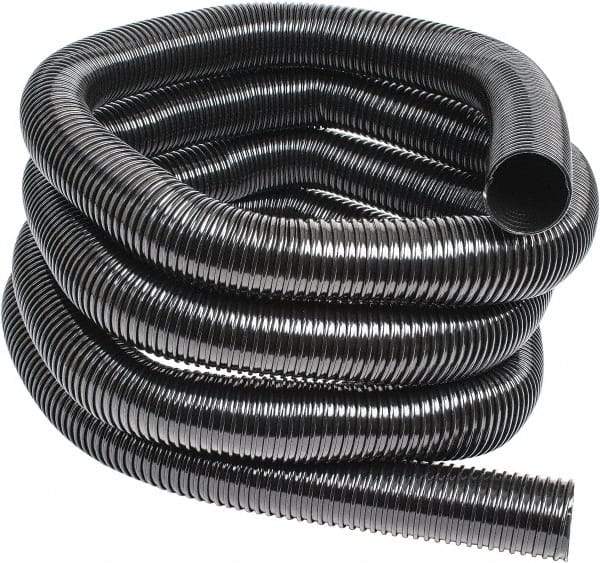 Hi-Tech Duravent - 3" ID, 25' Long, Polyethylene Blower & Duct Hose - Black, 5-1/4" Bend Radius, 5 In/Hg, 8 Max psi, -30 to 160°F, UV Resistant - Eagle Tool & Supply