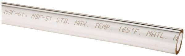 Made in USA - 5/16" ID x 7/16" OD, 1/16" Wall Thickness, Cut to Length (50' Standard Length) Plastic Tube - Clear, 30 Max psi, 63 Hardness - Eagle Tool & Supply