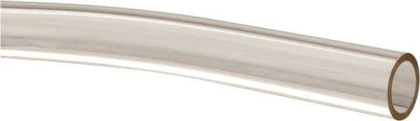 Made in USA - 3/8" ID x 1/2" OD, 1/16" Wall Thickness, Cut to Length (50' Standard Length) Plastic Tube - Clear, 26 Max psi, 63 Hardness - Eagle Tool & Supply