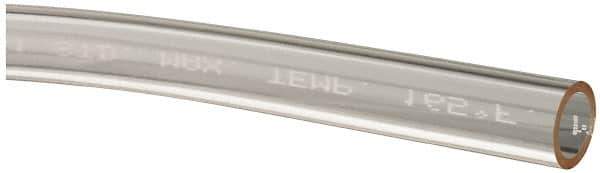 Made in USA - 3/8" ID x 1/2" OD, 1/16" Wall Thickness, Cut to Length (50' Standard Length) Plastic Tube - Clear, 26 Max psi, 65 Hardness - Eagle Tool & Supply