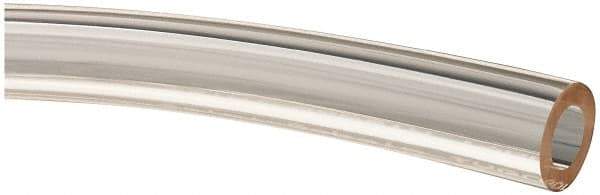 Made in USA - 3/8" ID x 5/8" OD, 1/8" Wall Thickness, Cut to Length (50' Standard Length) Plastic Tube - Clear, 45 Max psi, 65 Hardness - Eagle Tool & Supply