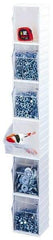 Quantum Storage - 3-3/4" Wide x 4" High x 2-7/8" Deep, Small Parts Tip Out Stacking Bin Organizer - Polystyrene Frame, 1 Compartments, 3-1/2" Wide x 3-3/4" High x 2-5/8" Deep Bin - Eagle Tool & Supply