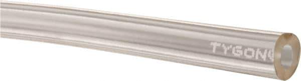 Made in USA - 1/8" ID x 1/4" OD, 1/16" Wall Thickness, Cut to Length (50' Standard Length) Plastic Tube - Clear, 43 Max psi, 40 Hardness - Eagle Tool & Supply