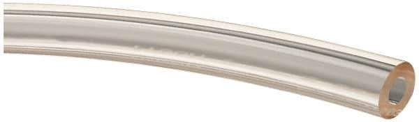 Made in USA - 1/4" ID x 1/2" OD, 1/8" Wall Thickness, Cut to Length (50' Standard Length) Plastic Tube - Clear, 43 Max psi, 40 Hardness - Eagle Tool & Supply