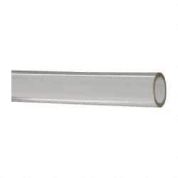 Made in USA - 3/8" ID x 1/2" OD, 1/16" Wall Thickness, Cut to Length (50' Standard Length) Plastic Tube - Clear, 18 Max psi, 40 Hardness - Eagle Tool & Supply