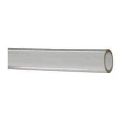 Made in USA - 3/8" ID x 1/2" OD, 1/16" Wall Thickness, Cut to Length (50' Standard Length) Plastic Tube - Clear, 18 Max psi, 40 Hardness - Eagle Tool & Supply