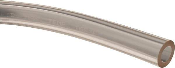 Made in USA - 3/8" ID x 5/8" OD, 1/8" Wall Thickness, Cut to Length (50' Standard Length) Plastic Tube - Clear, 32 Max psi, 40 Hardness - Eagle Tool & Supply