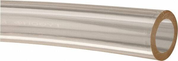 Made in USA - 1/2" ID x 3/4" OD, 1/8" Wall Thickness, Cut to Length (50' Standard Length) Plastic Tube - Clear, 25 Max psi, 40 Hardness - Eagle Tool & Supply