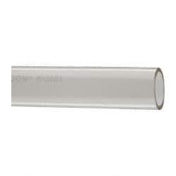 Made in USA - 1" ID x 1-1/4" OD, 1/8" Wall Thickness, Cut to Length (50' Standard Length) Plastic Tube - Clear, 14 Max psi, 40 Hardness - Eagle Tool & Supply