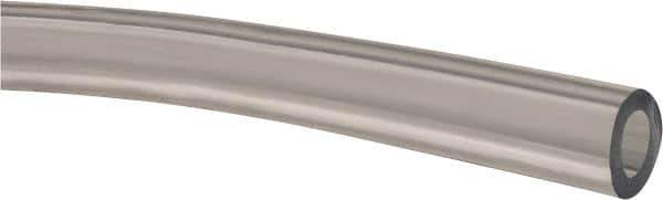 Made in USA - 3/8" ID x 5/8" OD, 1/8" Wall Thickness, Cut to Length (50' Standard Length) Plastic Tube - Clear, 14 Max psi, 63 Hardness - Eagle Tool & Supply